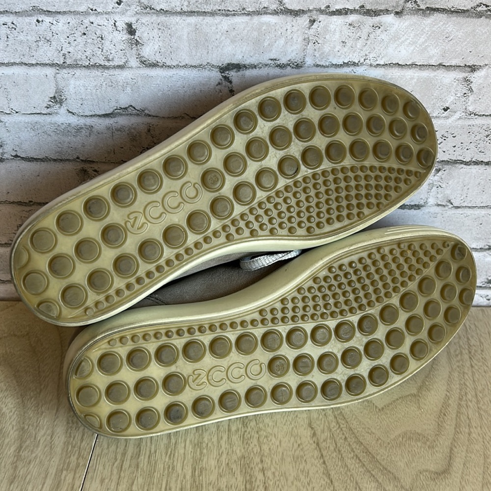 Ecco Sneakers Suede Gray View 5